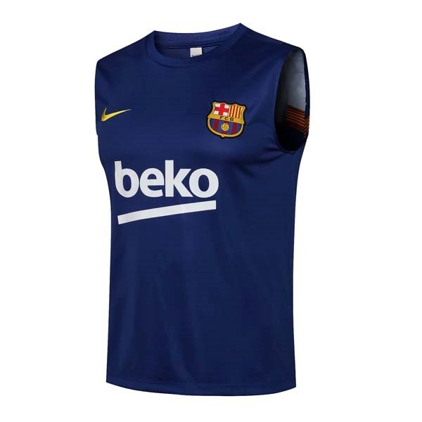 Trikot Barcelona ärmellos 2022 Blau Schwarz